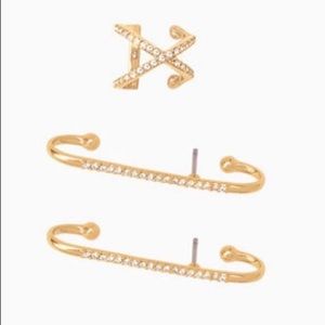 Stella and dot and Rebecca minkoff Emory studs